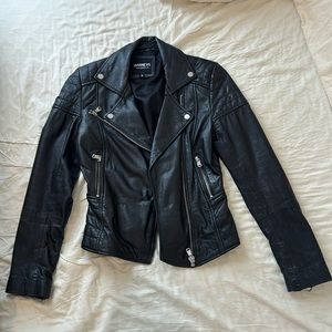Barneys originals Clara real leather jacket
